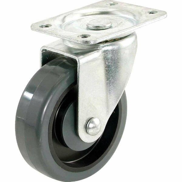 Shepherd Hardware Shepherd 4 In. Medium-Heavy-Duty Polypropylene Swivel Plate Caster 9784